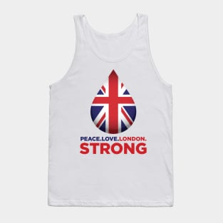 Peace. Love. London. Strong Tank Top